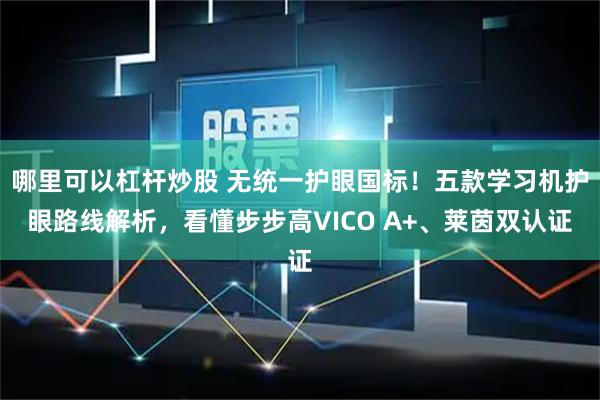 哪里可以杠杆炒股 无统一护眼国标！五款学习机护眼路线解析，看懂步步高VICO A+、莱茵双认证